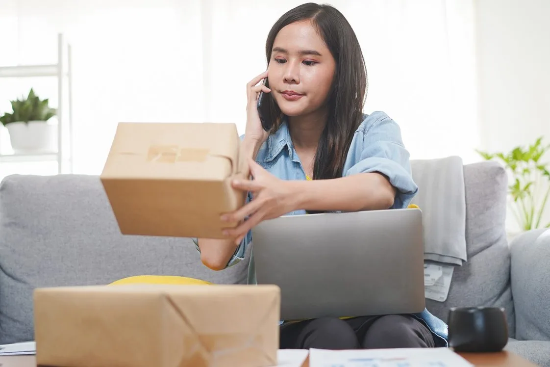 A young woman makes a return